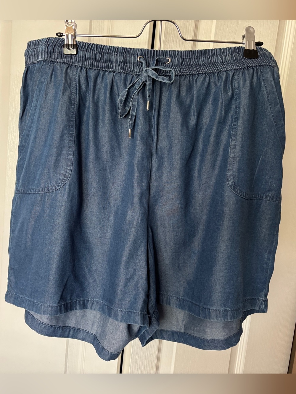 Jones New York Denim-Look Indigo Drawstring Shorts